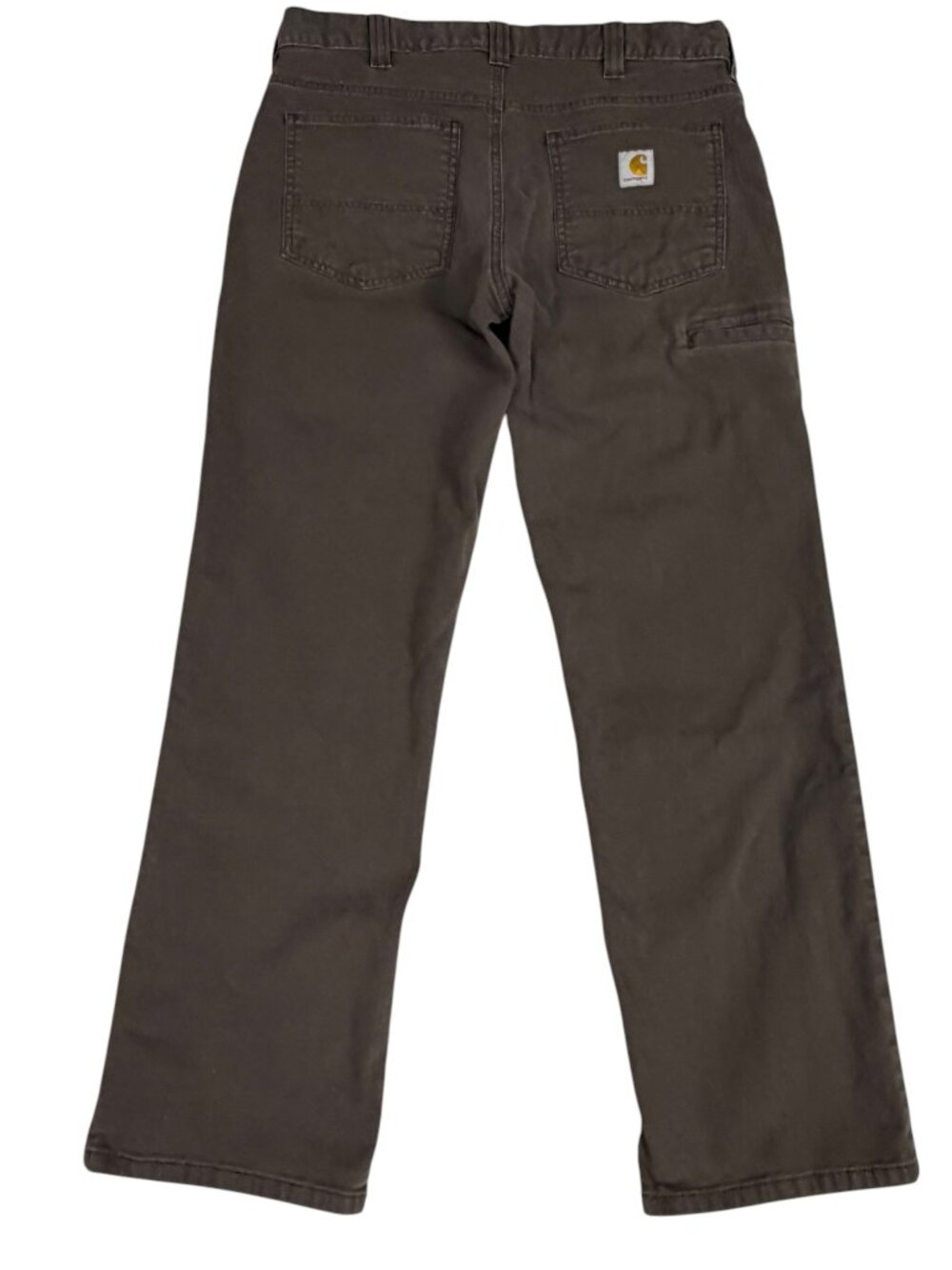 Carhartt Relaxed Fit Brown Canvas Work Pants Men's 34x30 Utility